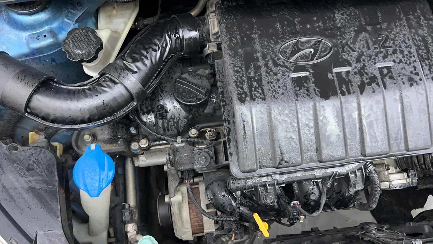 Used 2019 Hyundai Grand i10 Sportz 1.2 Kappa VTVT Petrol Manual engine ENGINE RIGHT SIDE VIEW