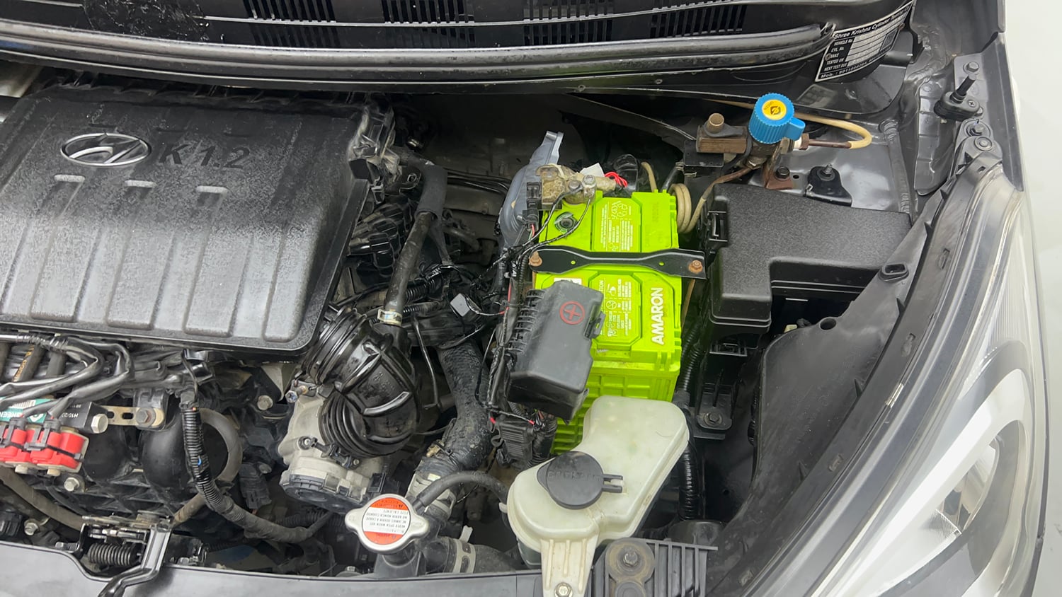 Used 2018 Hyundai Xcent E+ CNG (Outside Fitted) Cng Manual engine ENGINE LEFT SIDE VIEW