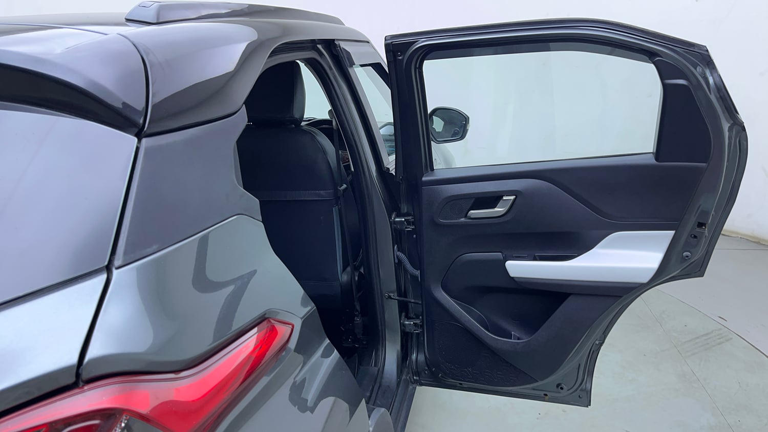 Used 2024 Tata Punch Creative Dual Tone AMT Petrol Automatic interior RIGHT REAR DOOR OPEN VIEW