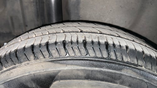 Used 2013 Maruti Suzuki Swift Dzire VXI Petrol Manual tyres RIGHT REAR TYRE TREAD VIEW