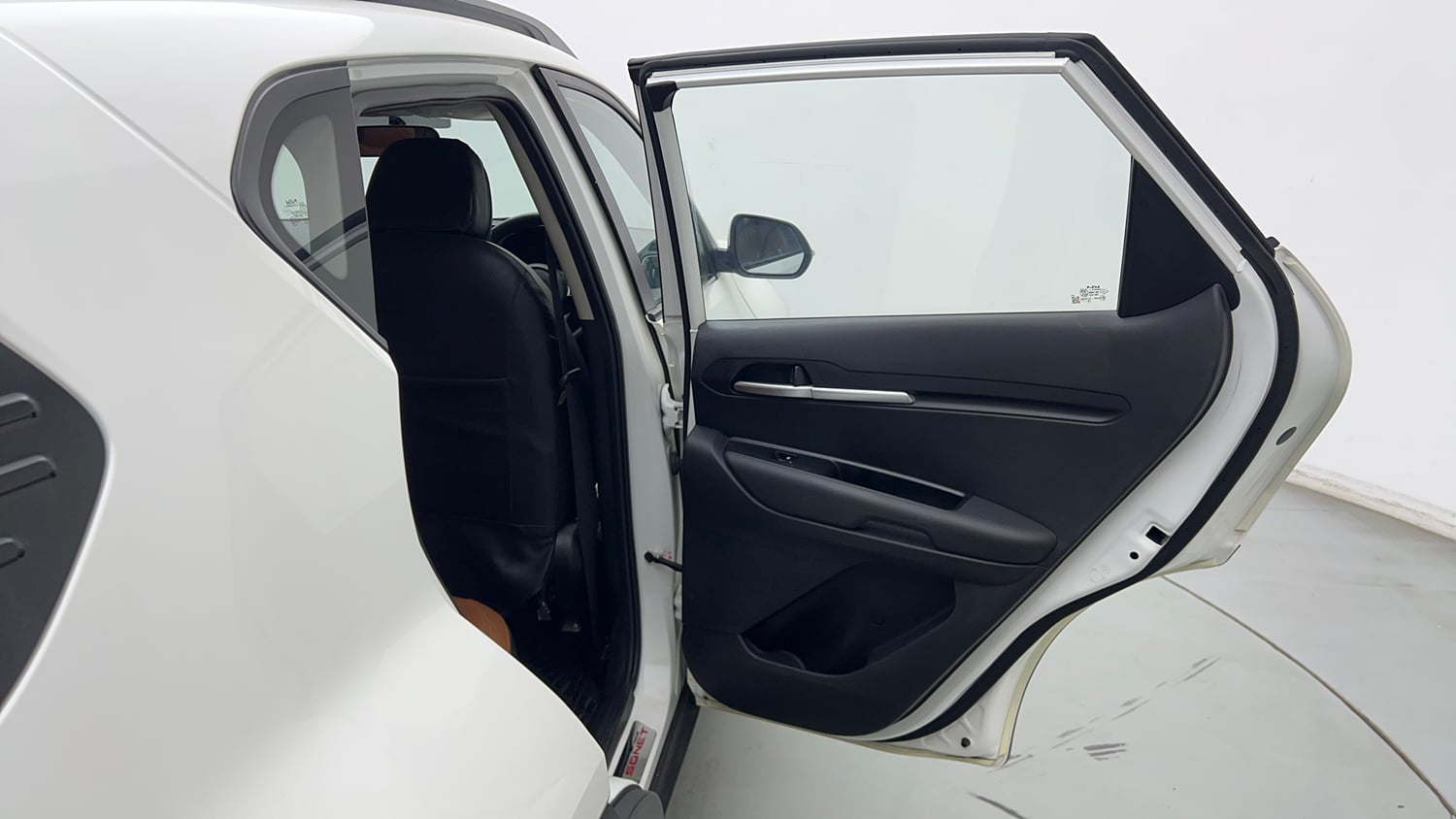 Used 2021 Kia Sonet HTK Plus 1.2 Petrol Manual interior RIGHT REAR DOOR OPEN VIEW