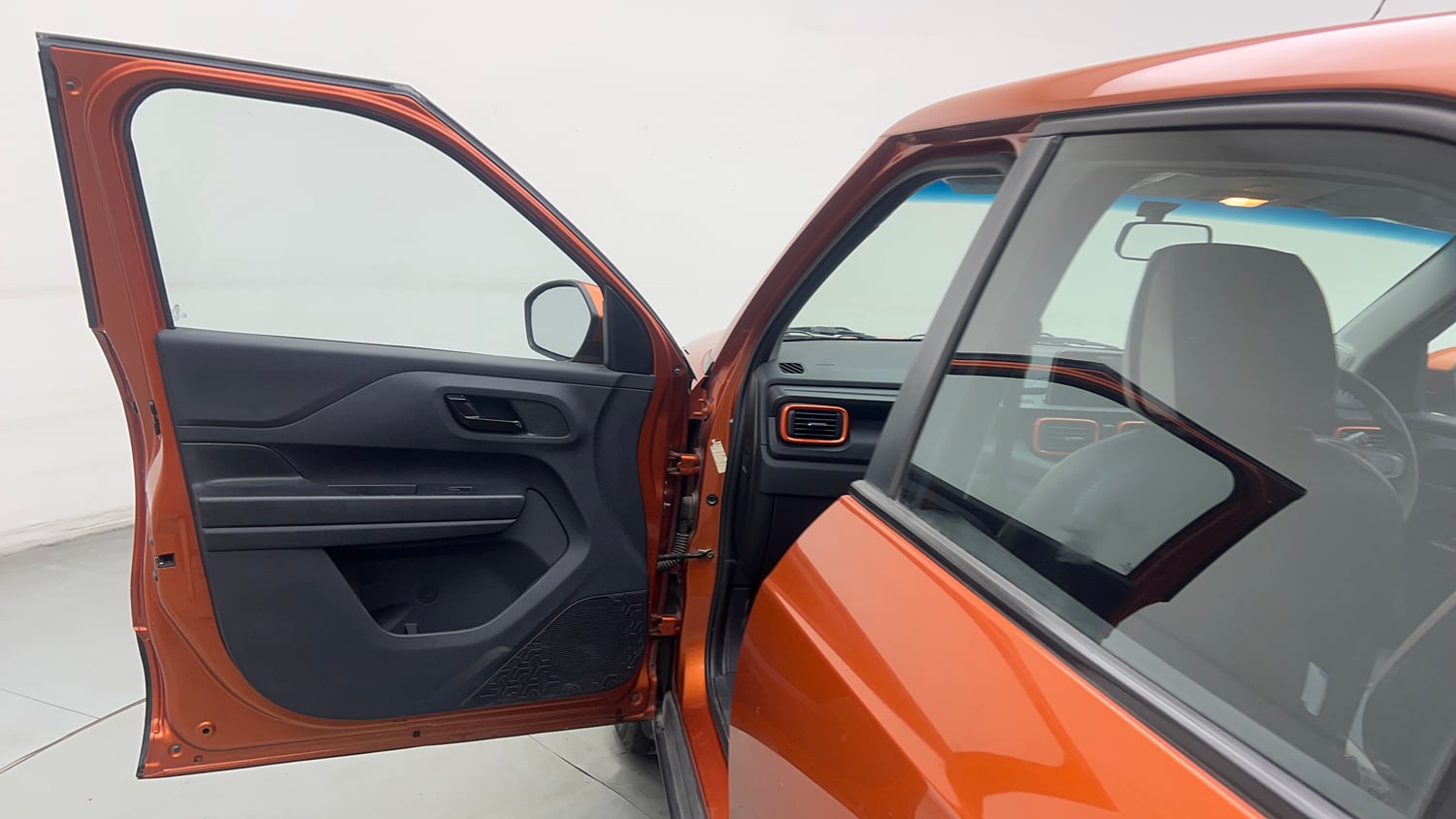 Used 2021 Tata Punch Adventure Rhythm Pack MT Petrol Manual interior LEFT FRONT DOOR OPEN VIEW