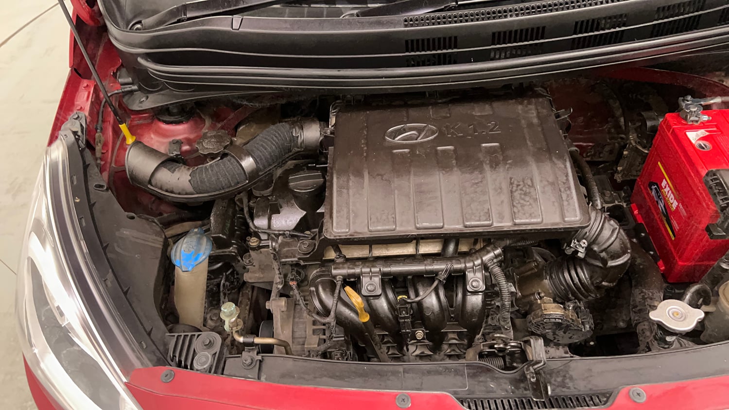 Used 2014 Hyundai Xcent S 1.2 Petrol Manual engine ENGINE RIGHT SIDE VIEW