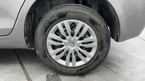 Used 2013 Maruti Suzuki Swift Dzire VXI Petrol Manual tyres LEFT REAR TYRE RIM VIEW