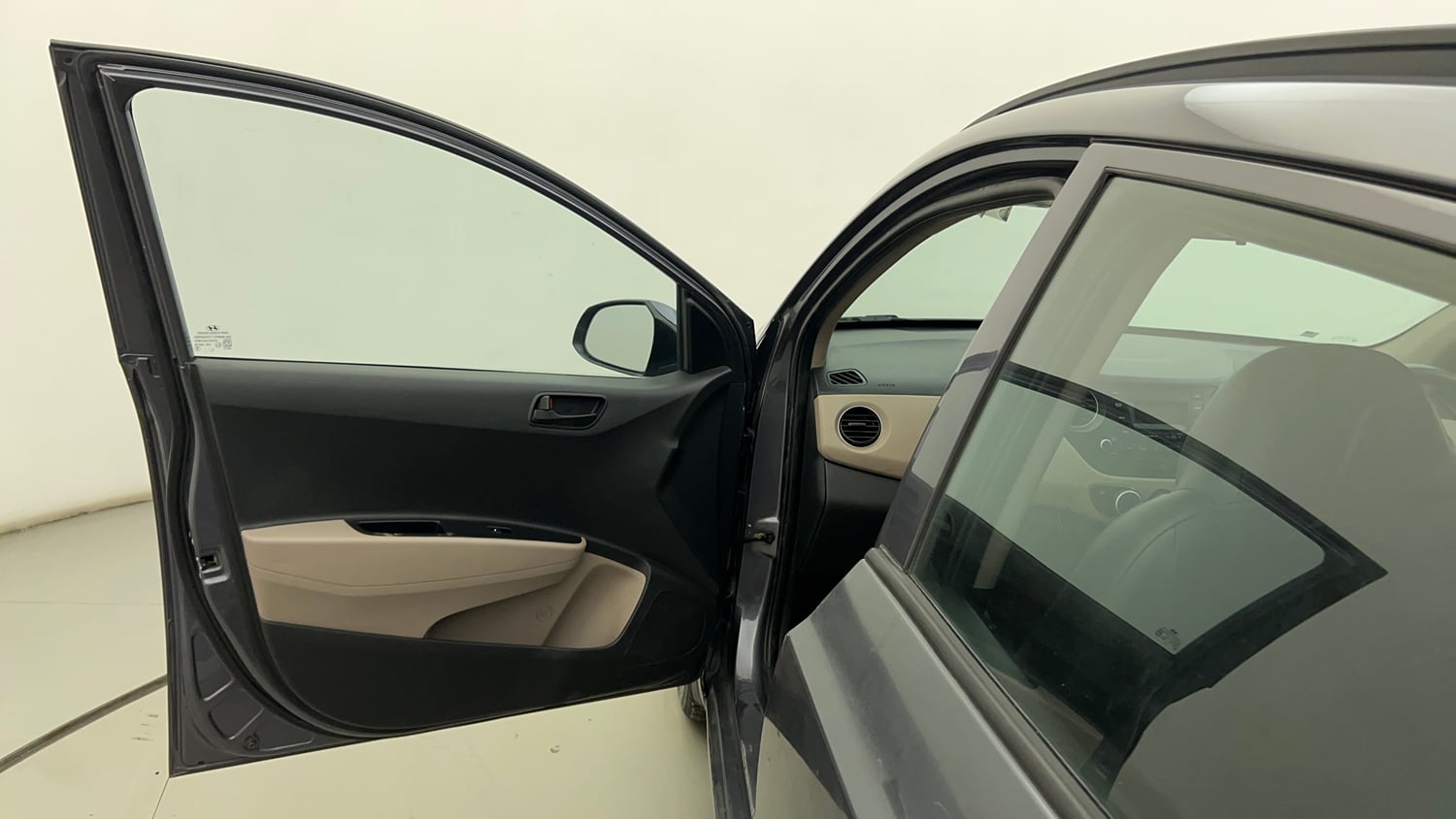 Used 2019 Hyundai Grand i10 Magna 1.2 Kappa VTVT Petrol Manual interior LEFT FRONT DOOR OPEN VIEW