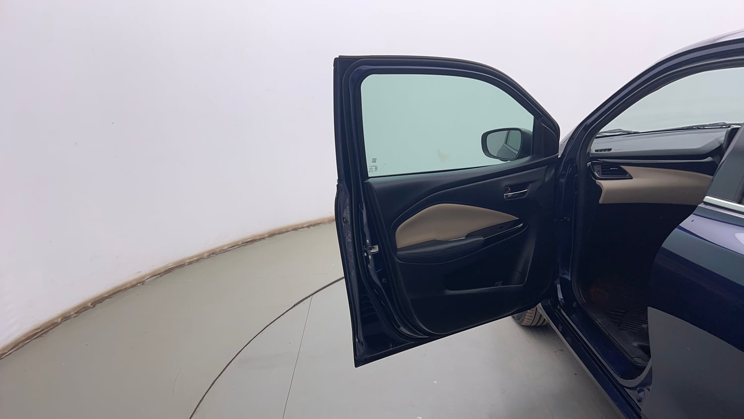 Used 2025 Toyota Glanza V AMT Petrol Automatic interior LEFT FRONT DOOR OPEN VIEW