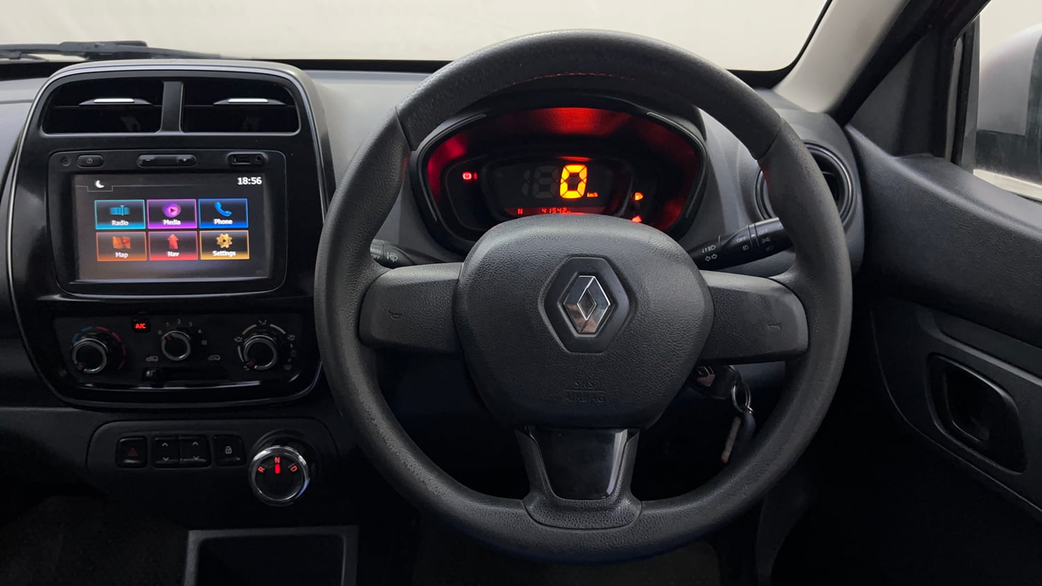 Used 2017 Renault Kwid 1.0 RXT AMT Petrol Automatic interior STEERING VIEW