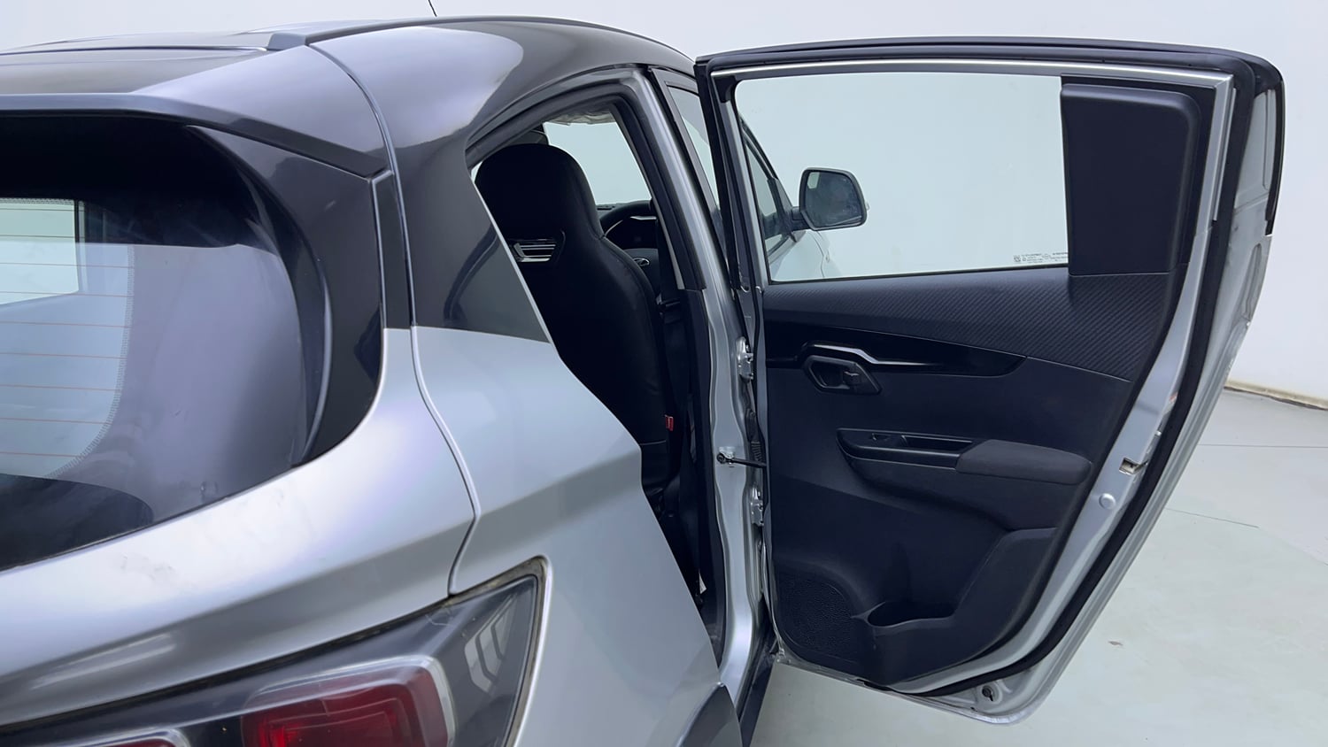 Used 2019 Mahindra KUV100 NXT K8 6 STR Dual Tone Petrol Manual interior RIGHT REAR DOOR OPEN VIEW