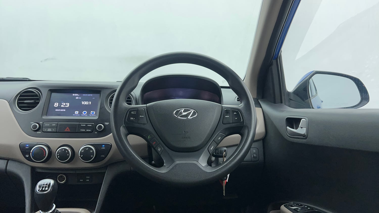 Used 2019 Hyundai Grand i10 Sportz 1.2 Kappa VTVT Petrol Manual interior STEERING VIEW