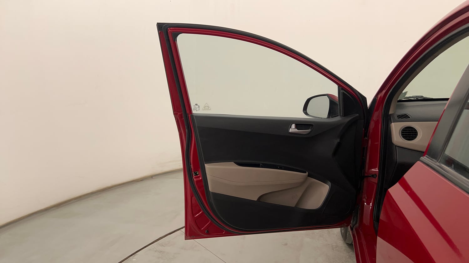 Used 2014 Hyundai Xcent S 1.2 Petrol Manual interior LEFT FRONT DOOR OPEN VIEW