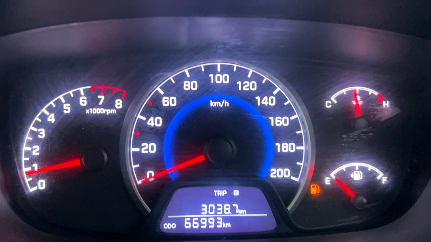 Used 2019 Hyundai Grand i10 Sportz 1.2 Kappa VTVT Petrol Manual interior CLUSTERMETER VIEW