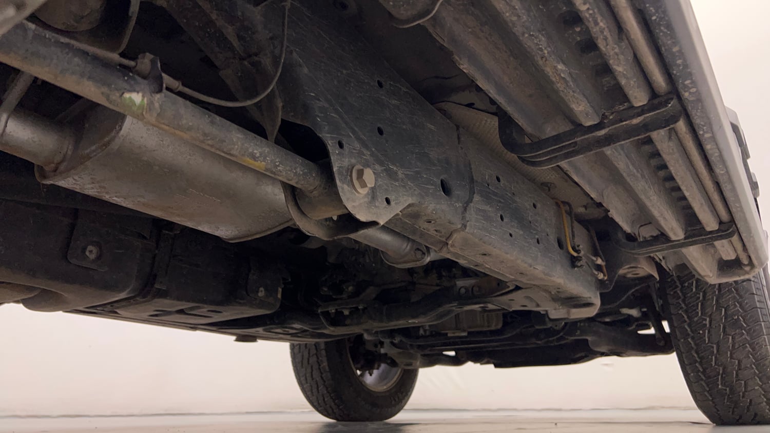 Used 2024 Mahindra Thar LX Hard Top Petrol AT RWD Petrol Automatic extra REAR RIGHT UNDERBODY VIEW