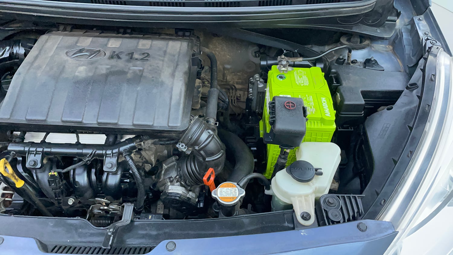 Used 2014 Hyundai Grand i10 Asta AT 1.2 Kappa VTVT Petrol Automatic engine ENGINE LEFT SIDE VIEW