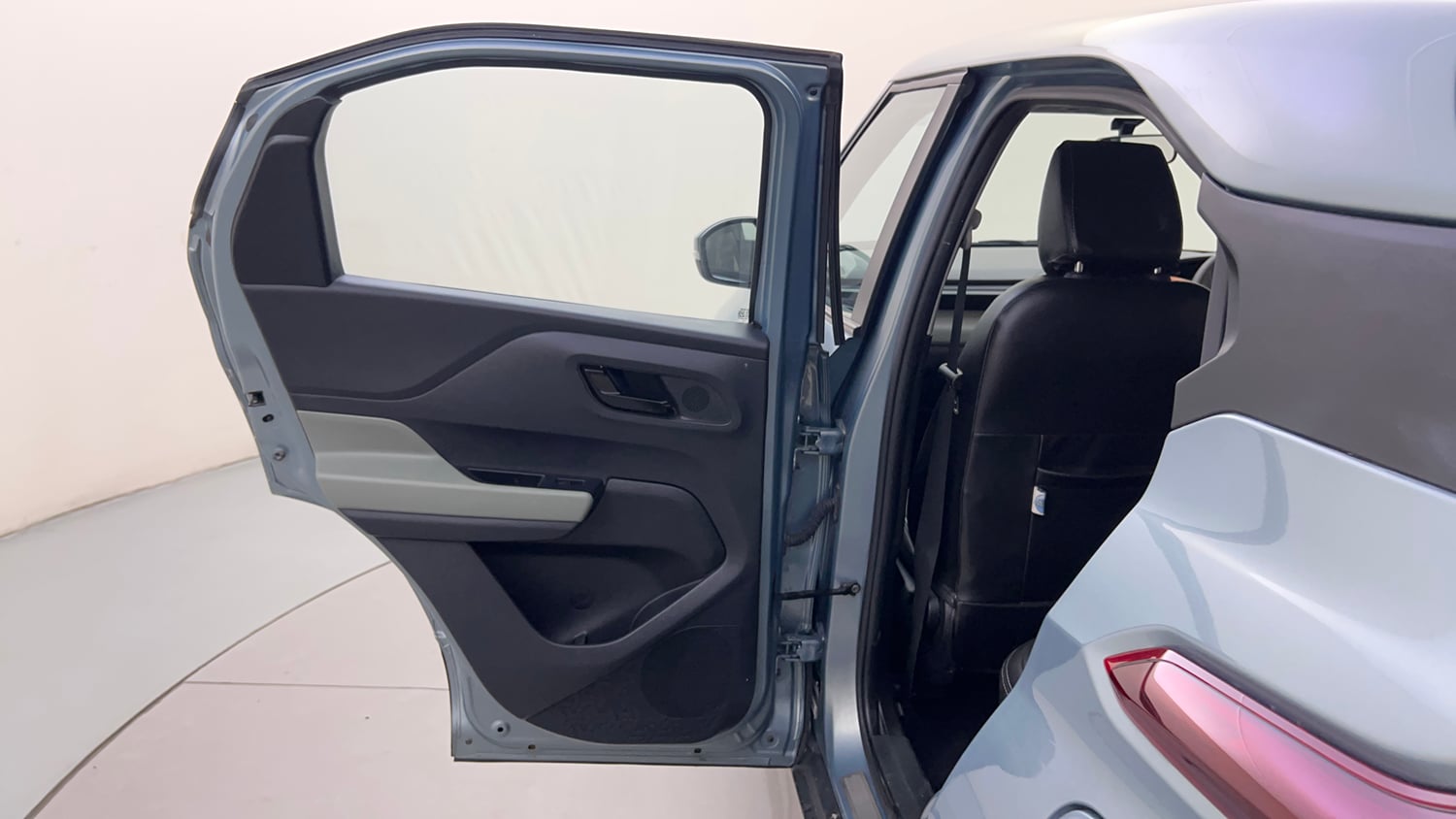 Used 2023 Tata Punch Adventure Rhythm Pack MT Petrol Manual interior LEFT REAR DOOR OPEN VIEW