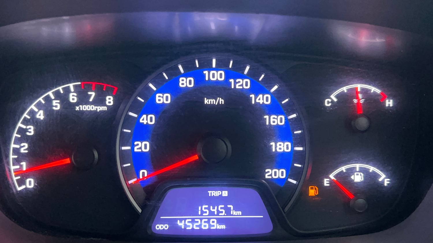 Used 2019 Hyundai Xcent S Petrol Manual interior CLUSTERMETER VIEW