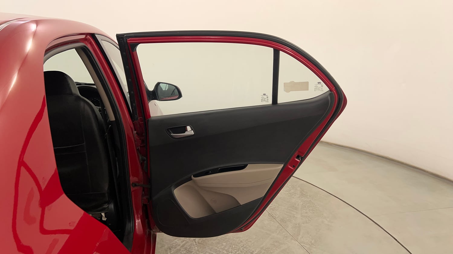 Used 2015 Hyundai Xcent S 1.2 Petrol Manual interior RIGHT REAR DOOR OPEN VIEW