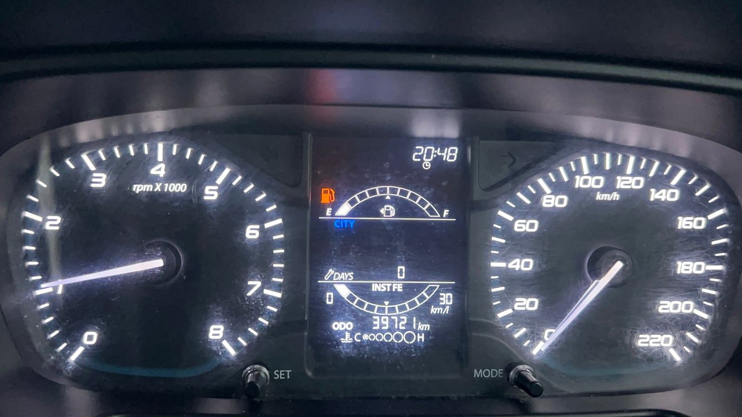Used 2023 Tata Punch Adventure MT Petrol Manual interior CLUSTERMETER VIEW