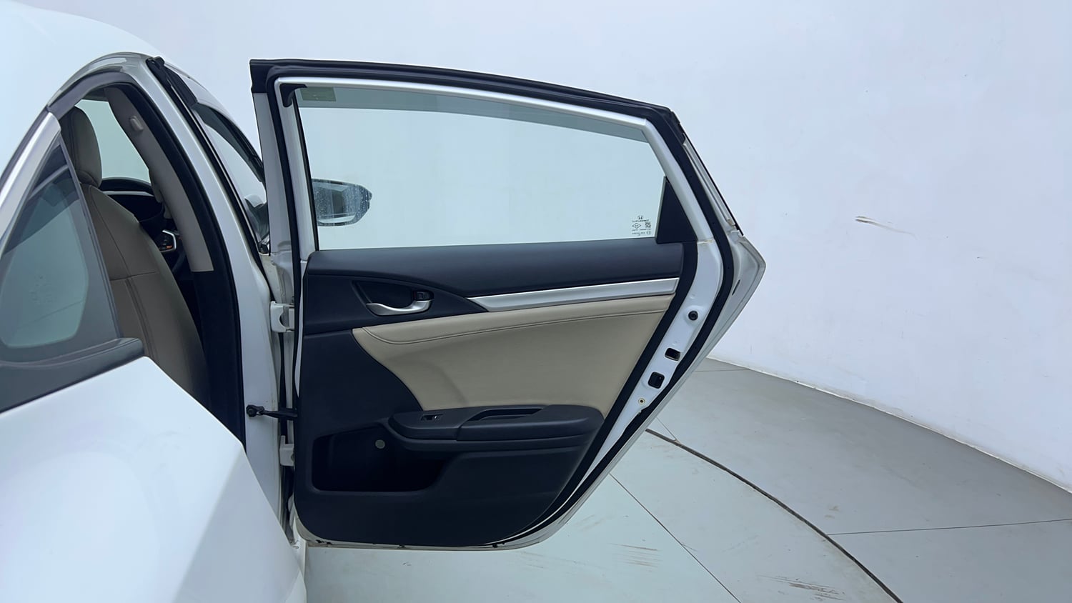 Used 2019 Honda Civic ZX CVT Petrol Petrol Automatic interior RIGHT REAR DOOR OPEN VIEW