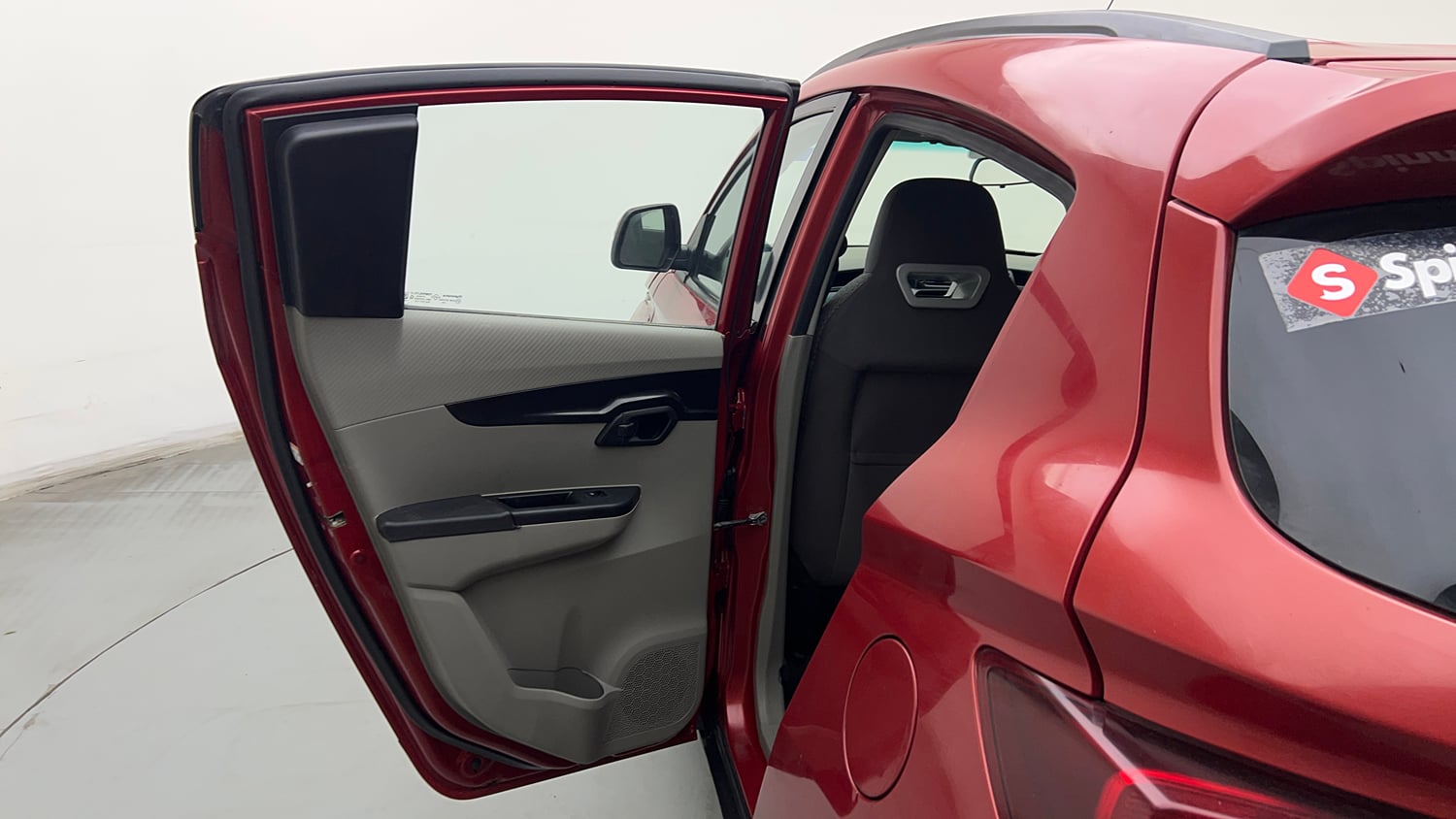 Used 2016 Mahindra KUV100 K6+ 6 STR Petrol Manual interior LEFT REAR DOOR OPEN VIEW
