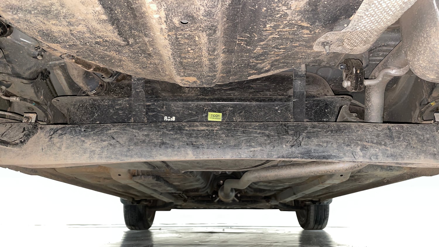 Used 2022 Hyundai Grand i10 Nios Corporate Edition MT Petrol Manual extra REAR UNDERBODY VIEW (TAKEN FROM REAR)