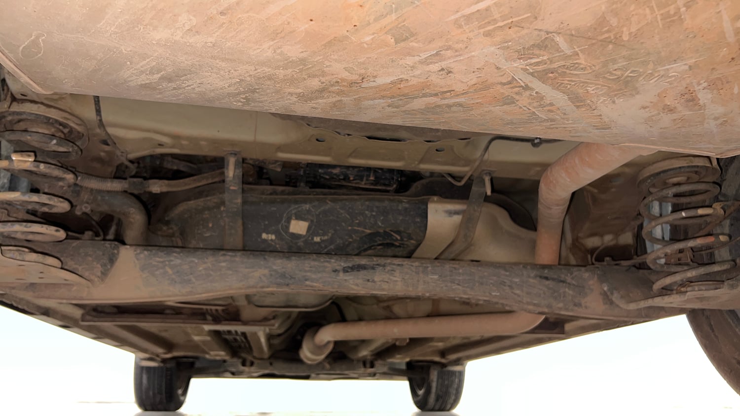 Used 2022 Kia Seltos HTX 1.5 Petrol Manual extra REAR UNDERBODY VIEW (TAKEN FROM REAR)