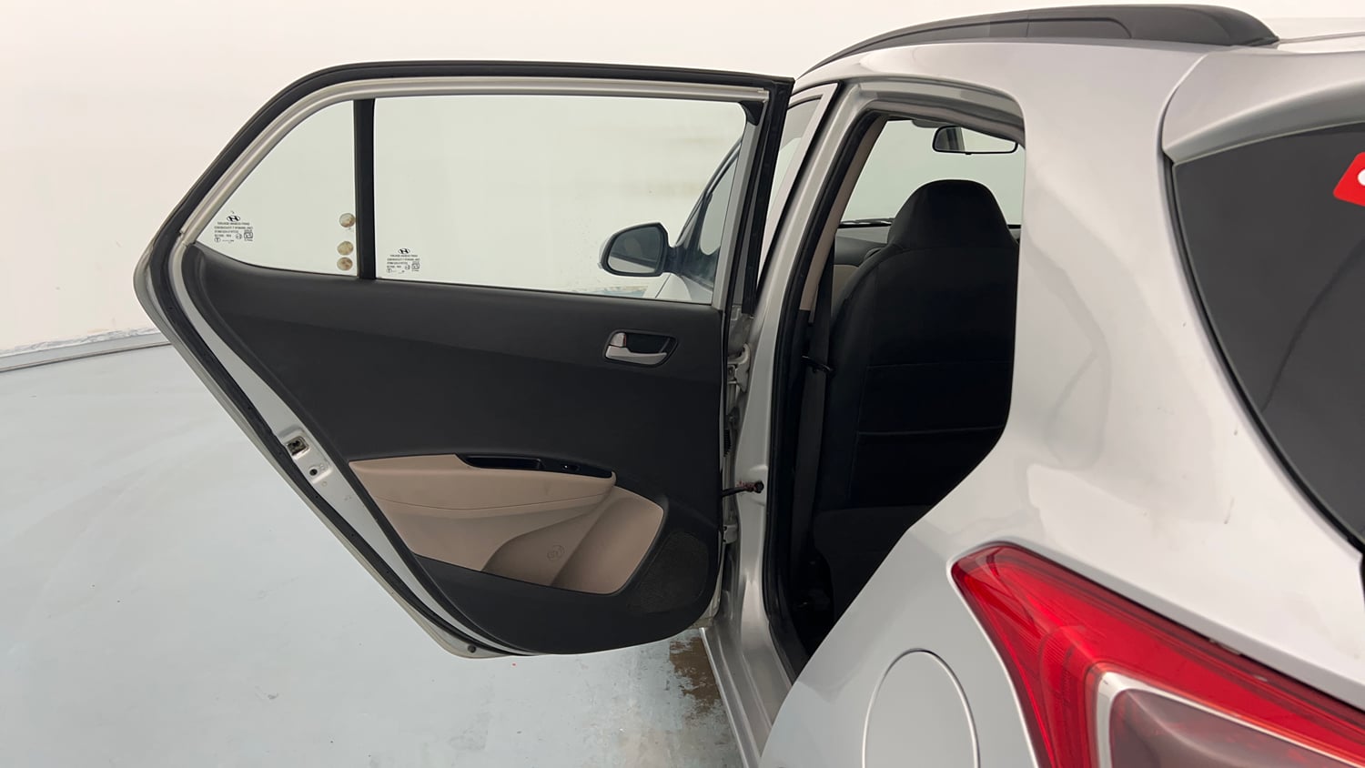Used 2015 Hyundai Grand i10 Sportz 1.2 Kappa VTVT Petrol Manual interior LEFT REAR DOOR OPEN VIEW
