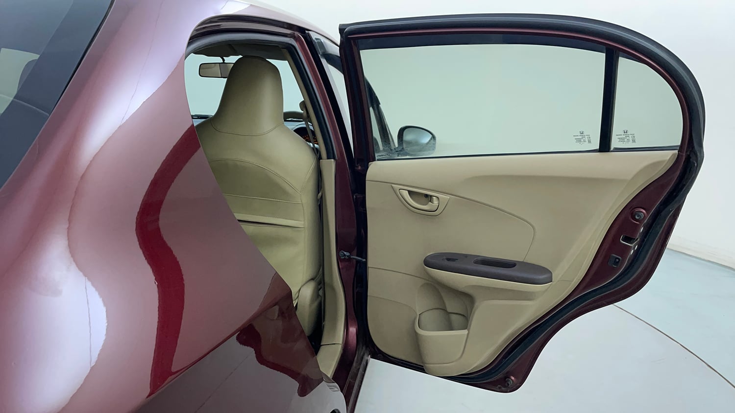 Used 2013 Honda Amaze 1.5 S i-DTEC Diesel Manual interior RIGHT REAR DOOR OPEN VIEW