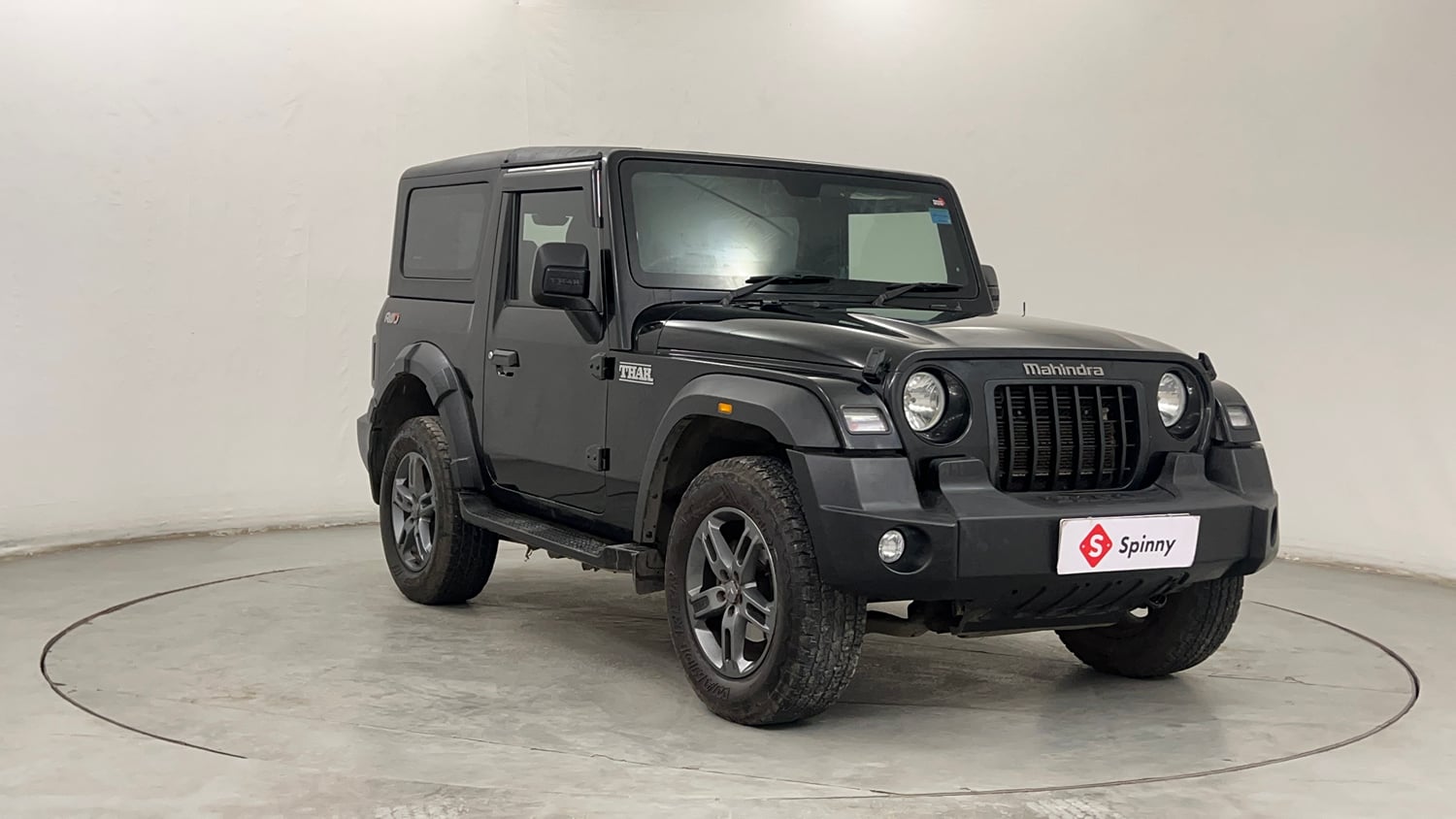 Used 2024 Mahindra Thar LX Hard Top Petrol AT RWD Petrol Automatic exterior RIGHT FRONT CORNER VIEW