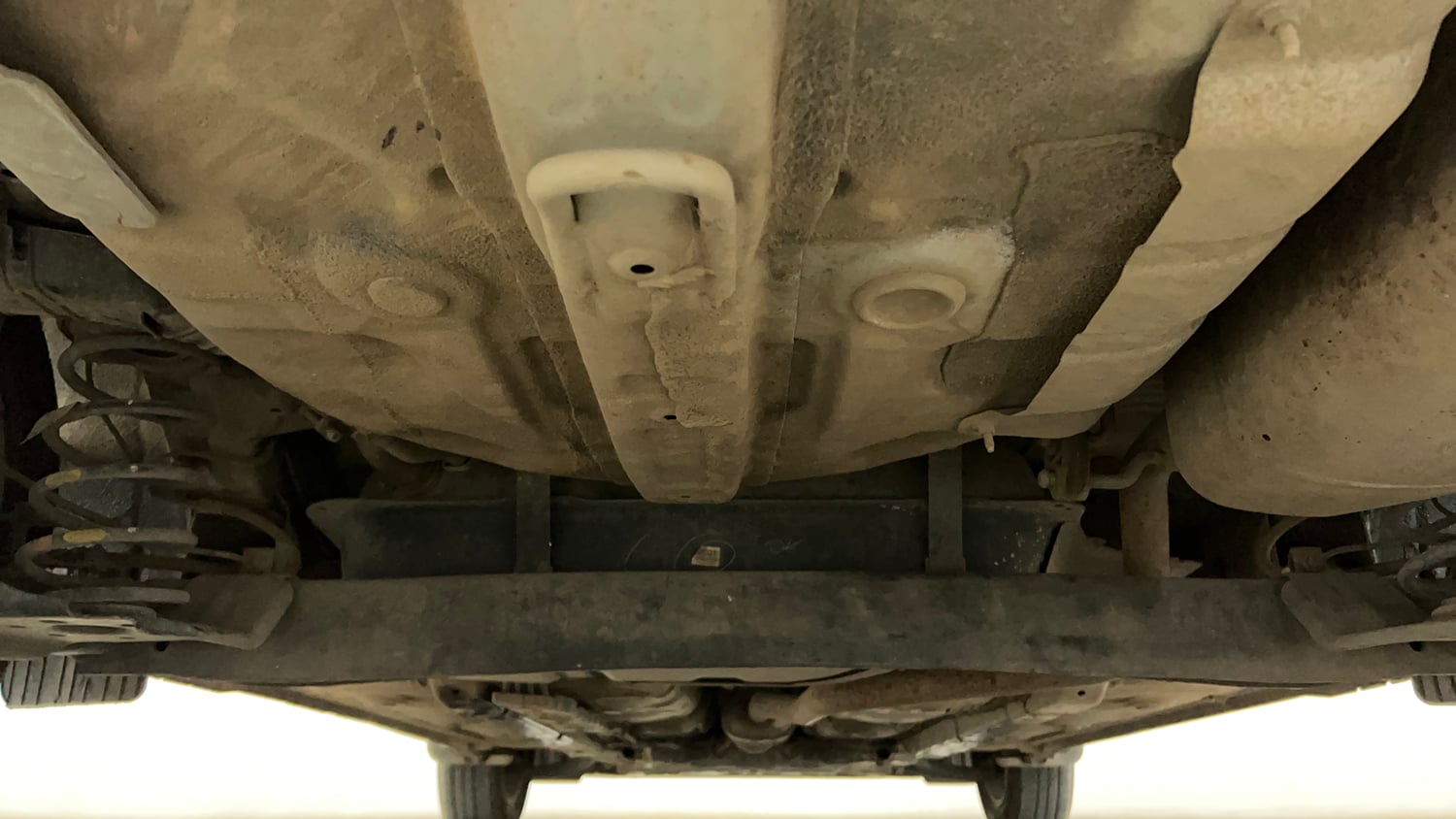 Used 2021 Hyundai Grand i10 Nios Sportz AMT 1.2 Kappa VTVT Petrol Automatic extra REAR UNDERBODY VIEW (TAKEN FROM REAR)
