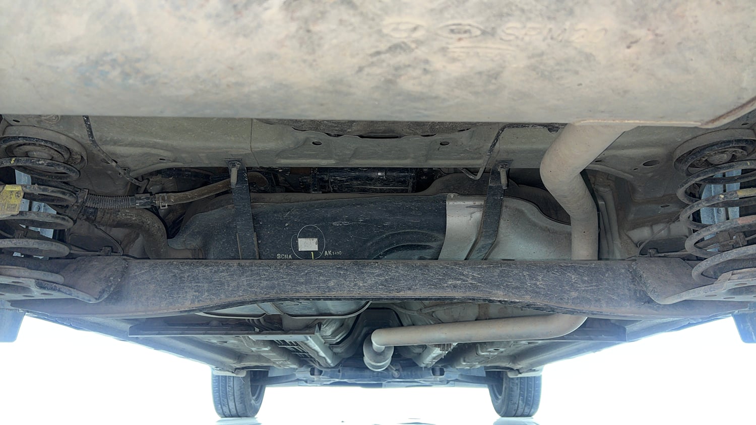 Used 2023 Kia Seltos HTK 1.5 Petrol Manual extra REAR UNDERBODY VIEW (TAKEN FROM REAR)