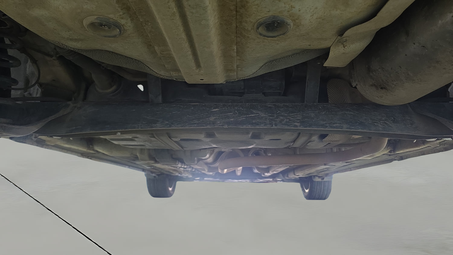 Used 2019 Hyundai Elite i20 Asta 1.2 (O) Petrol Manual extra REAR UNDERBODY VIEW (TAKEN FROM REAR)