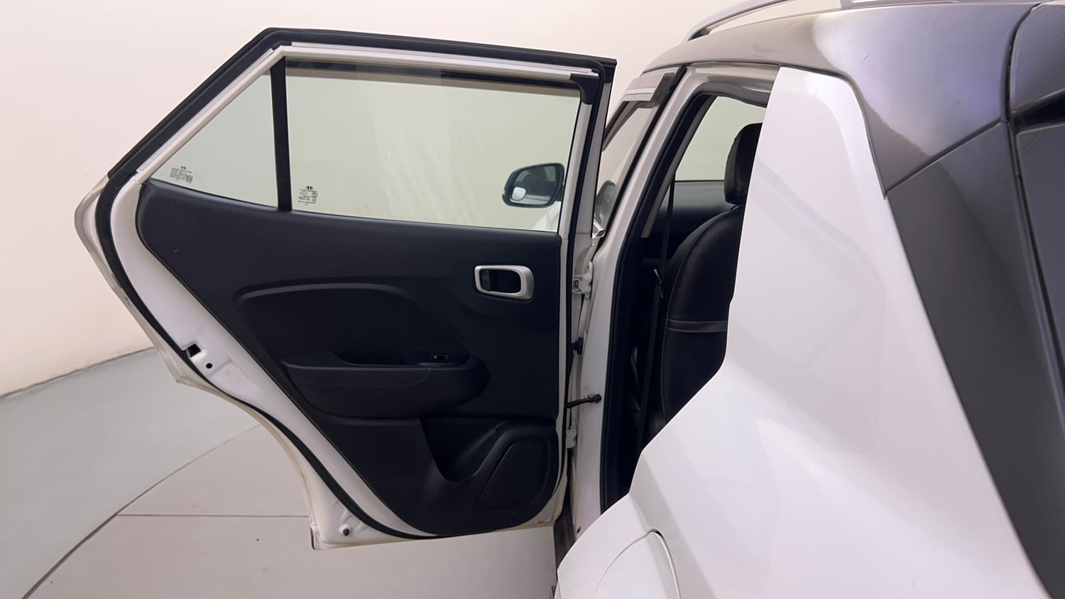 Used 2019 Hyundai Venue SX Plus 1.0 Turbo DCT Petrol Automatic interior LEFT REAR DOOR OPEN VIEW