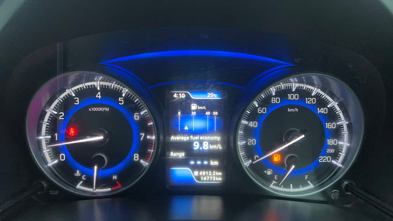 Used 2017 Maruti Suzuki Baleno Zeta 1.2 Petrol Manual interior CLUSTERMETER VIEW