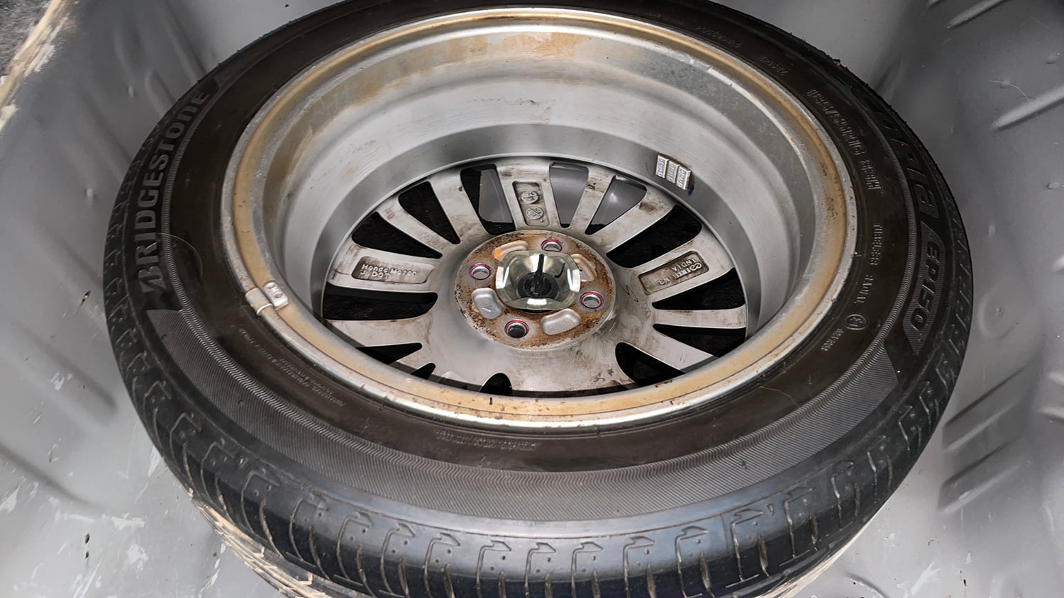 Used 2020 Honda City ZX CVT Petrol Petrol Automatic tyres SPARE TYRE VIEW