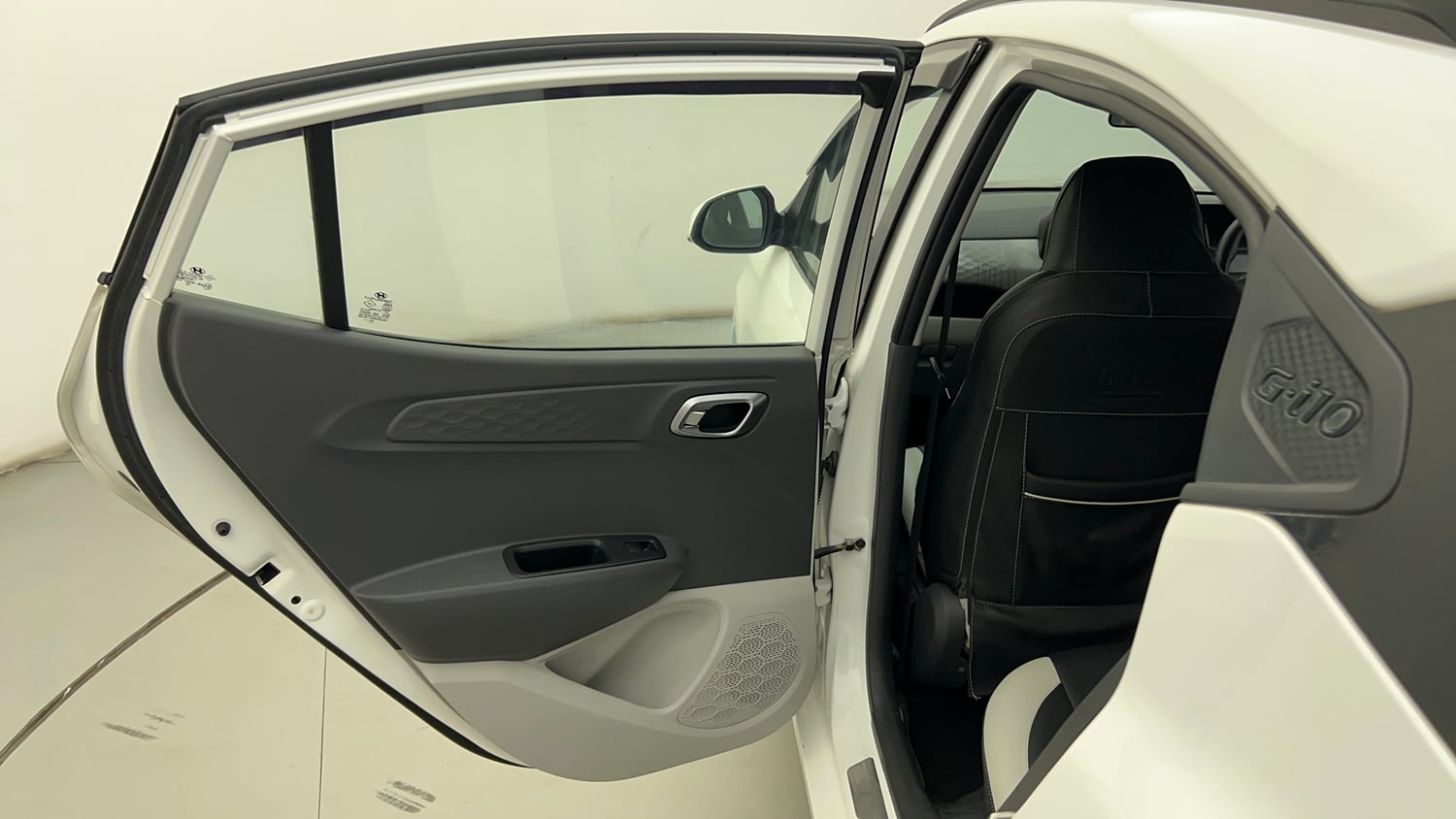 Used 2021 Hyundai Grand i10 Nios Sportz AMT 1.2 Kappa VTVT Petrol Automatic interior LEFT REAR DOOR OPEN VIEW