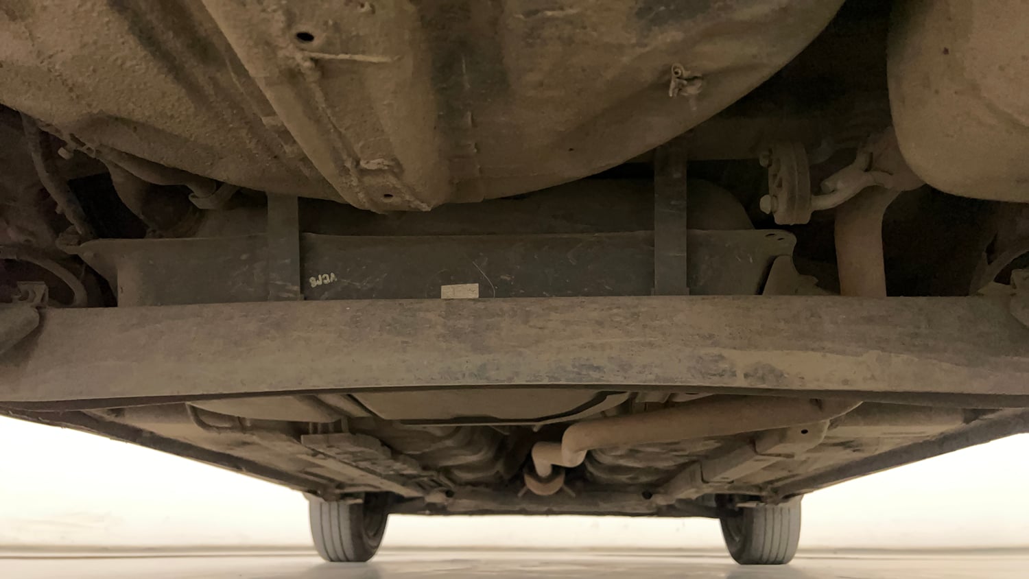 Used 2024 Hyundai Exter SX 1.2 CNG MT Cng Manual extra REAR UNDERBODY VIEW (TAKEN FROM REAR)