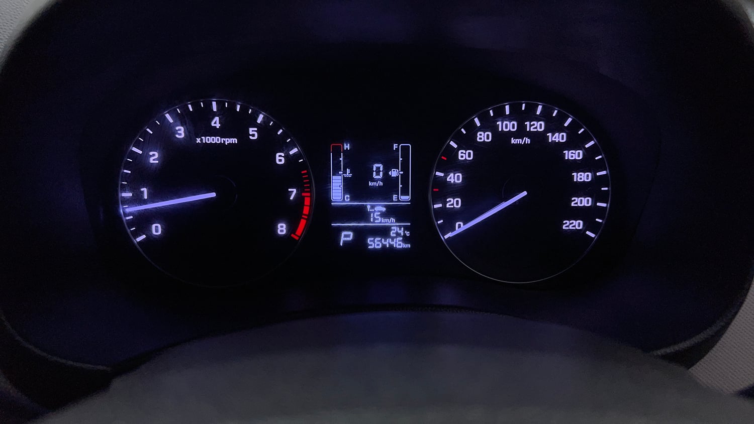 Used 2016 Hyundai Creta 1.6 SX Plus AT Petrol Petrol Automatic interior CLUSTERMETER VIEW