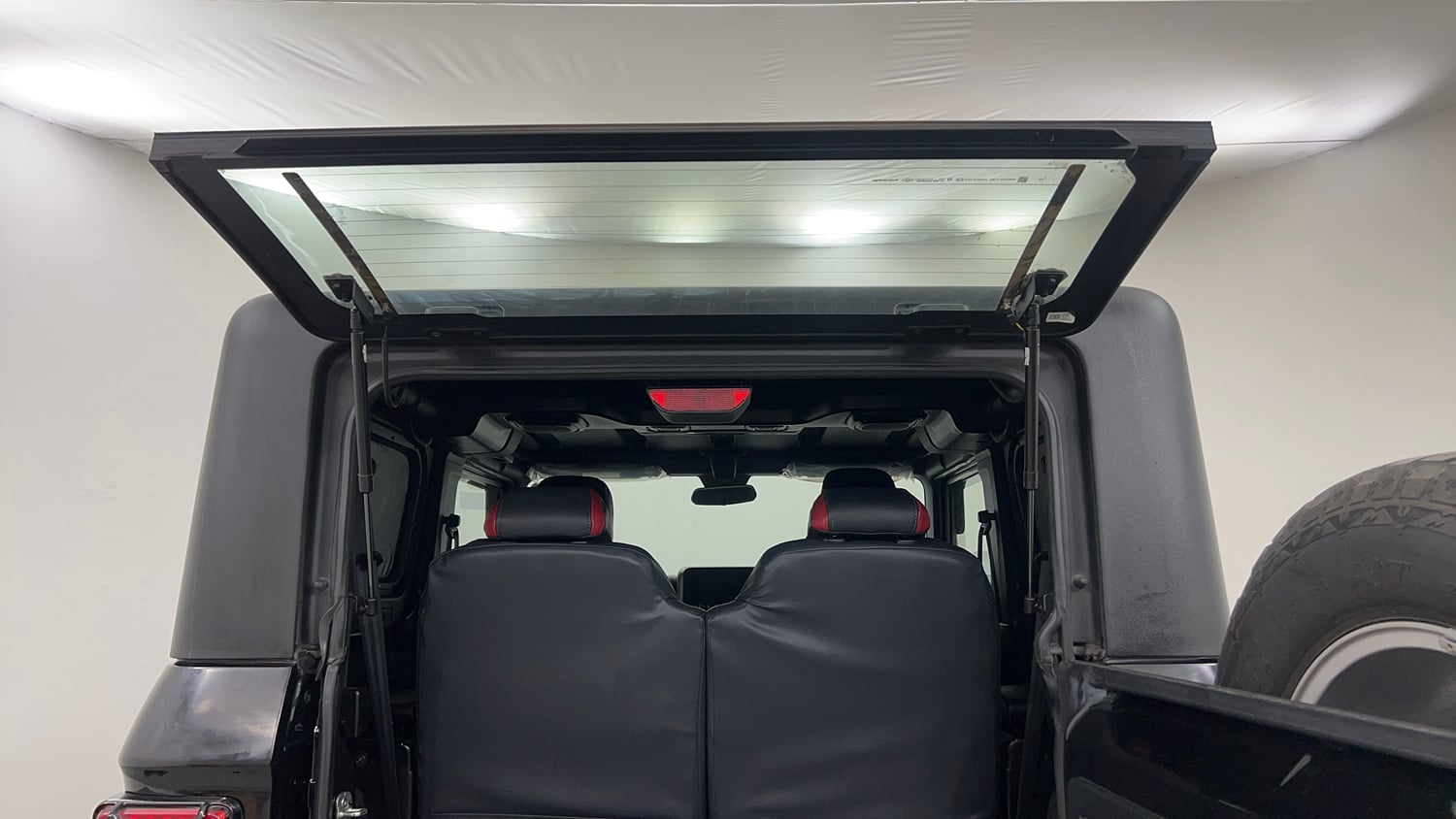 Used 2024 Mahindra Thar LX Hard Top Petrol AT RWD Petrol Automatic interior DICKY DOOR OPEN VIEW