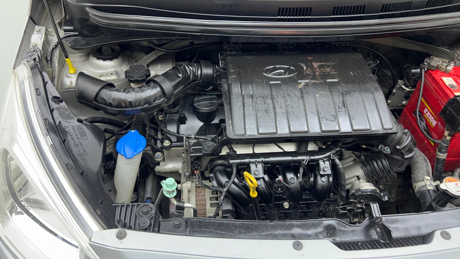 Used 2019 Hyundai Grand i10 Sportz 1.2 Kappa VTVT Petrol Manual engine ENGINE RIGHT SIDE VIEW