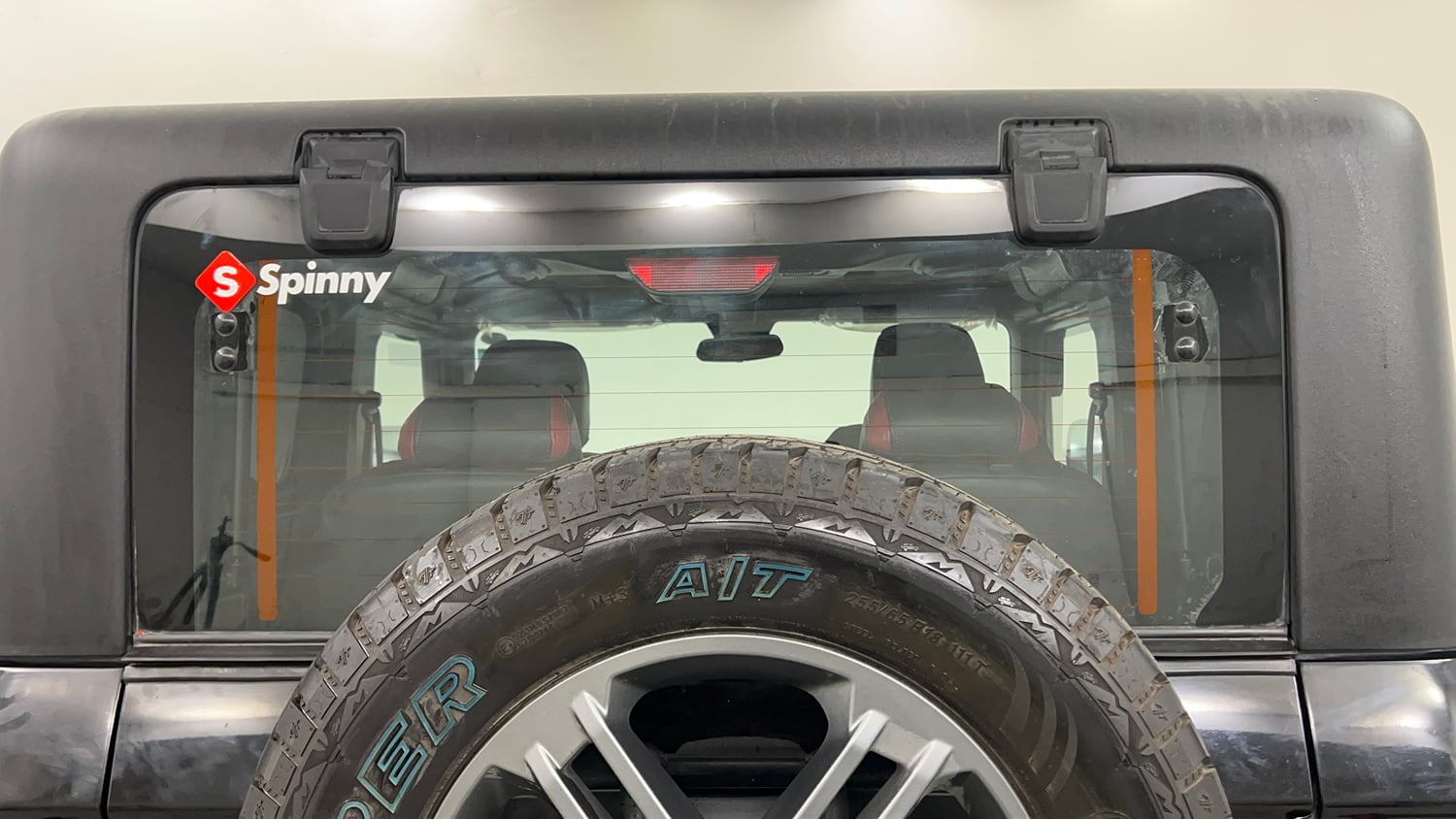 Used 2024 Mahindra Thar LX Hard Top Petrol AT RWD Petrol Automatic exterior BACK WINDSHIELD VIEW