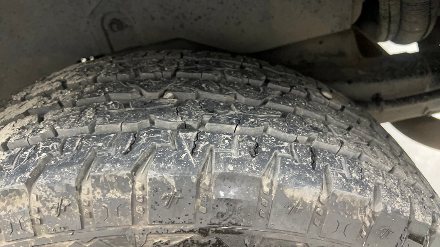Used 2024 Mahindra Thar LX Hard Top Petrol AT RWD Petrol Automatic tyres LEFT REAR TYRE TREAD VIEW