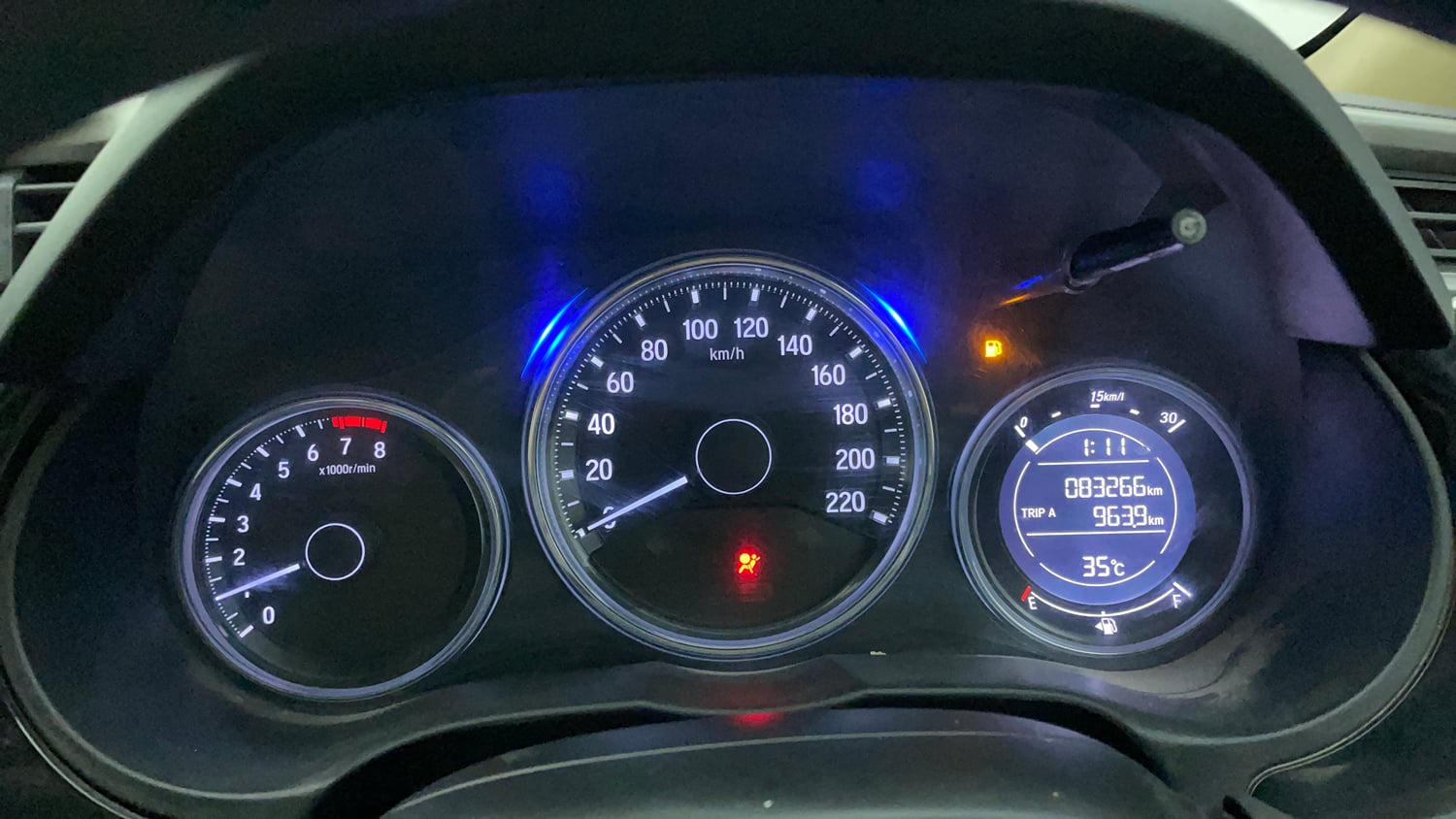 Used 2017 Honda City V Petrol Manual interior CLUSTERMETER VIEW