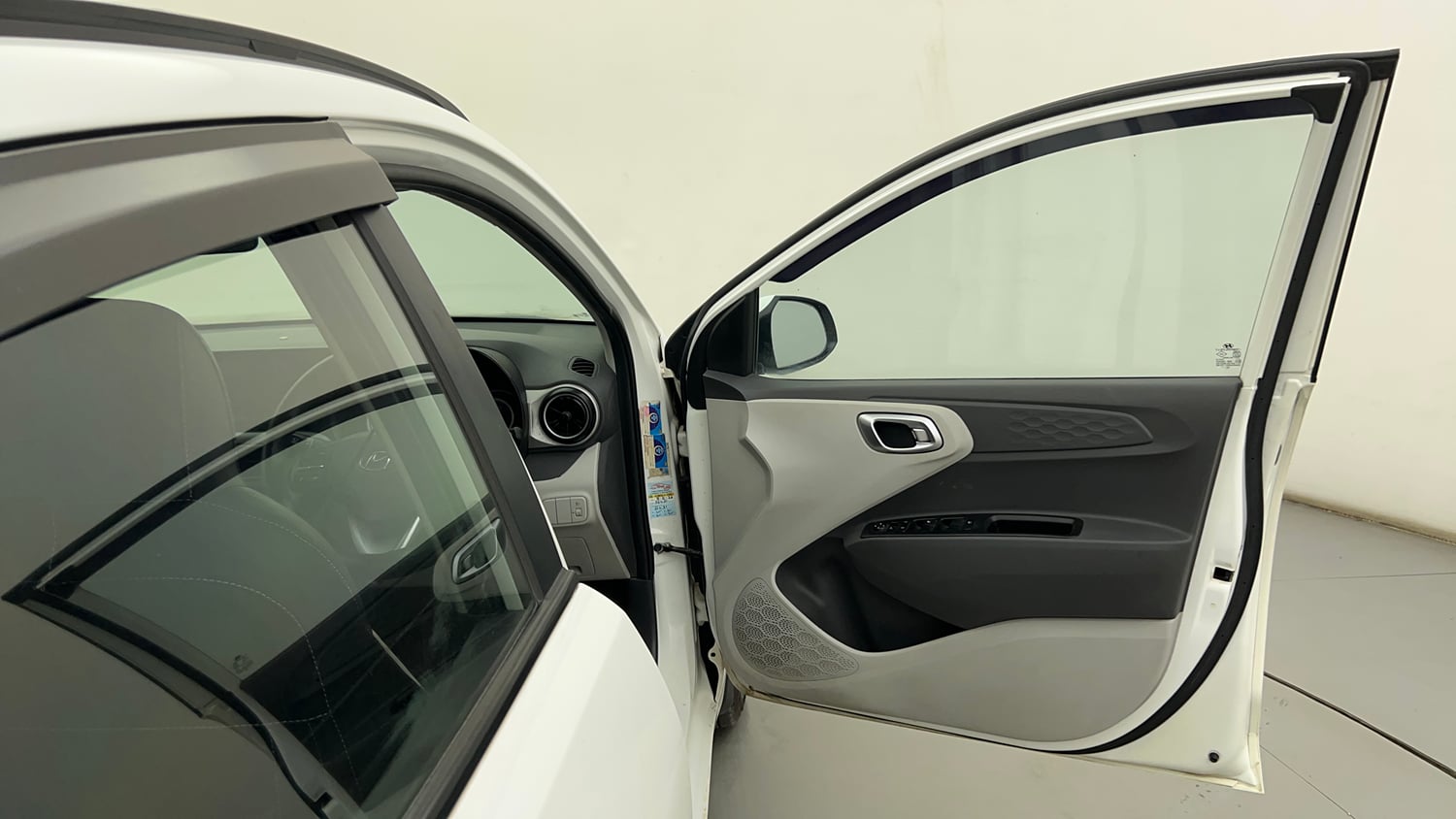 Used 2021 Hyundai Grand i10 Nios Sportz AMT 1.2 Kappa VTVT Petrol Automatic interior RIGHT FRONT DOOR OPEN VIEW