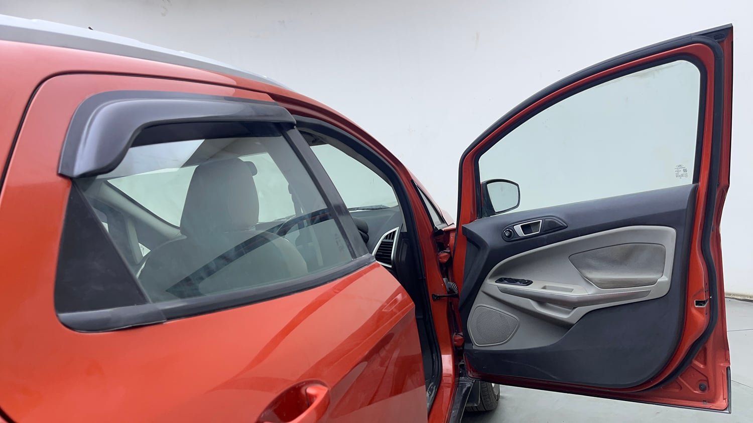 Used 2017 Ford EcoSport Trend+ 1.5L TDCi Diesel Manual interior RIGHT FRONT DOOR OPEN VIEW