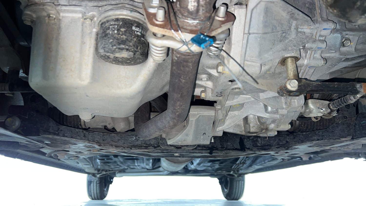 Used 2025 Maruti Suzuki Wagon R VXI 1.0 Petrol Manual extra FRONT LEFT UNDERBODY VIEW