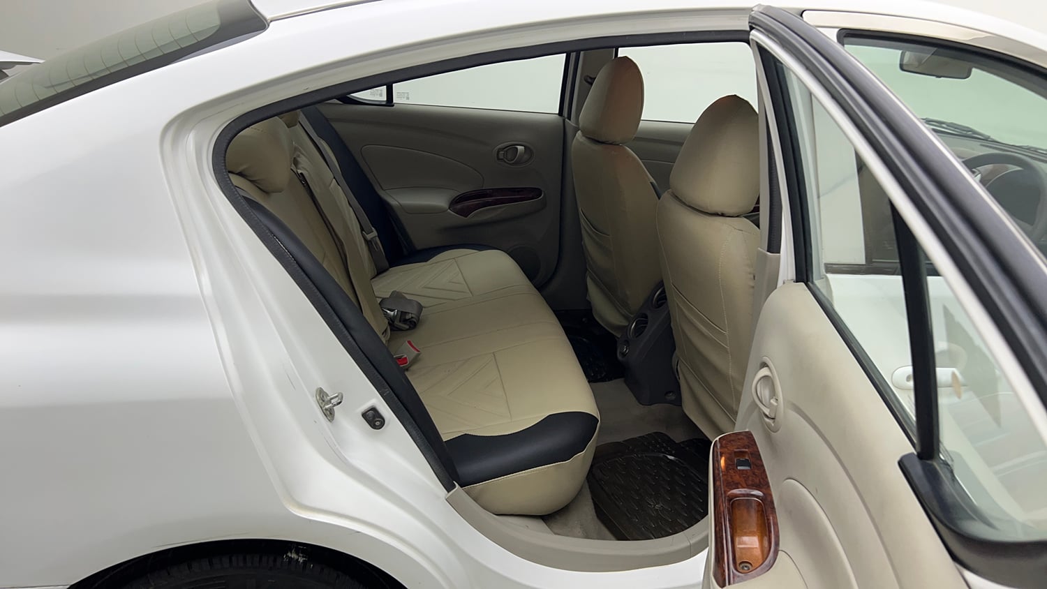 Used 2013 Nissan Sunny XL Petrol Manual interior RIGHT SIDE REAR DOOR CABIN VIEW