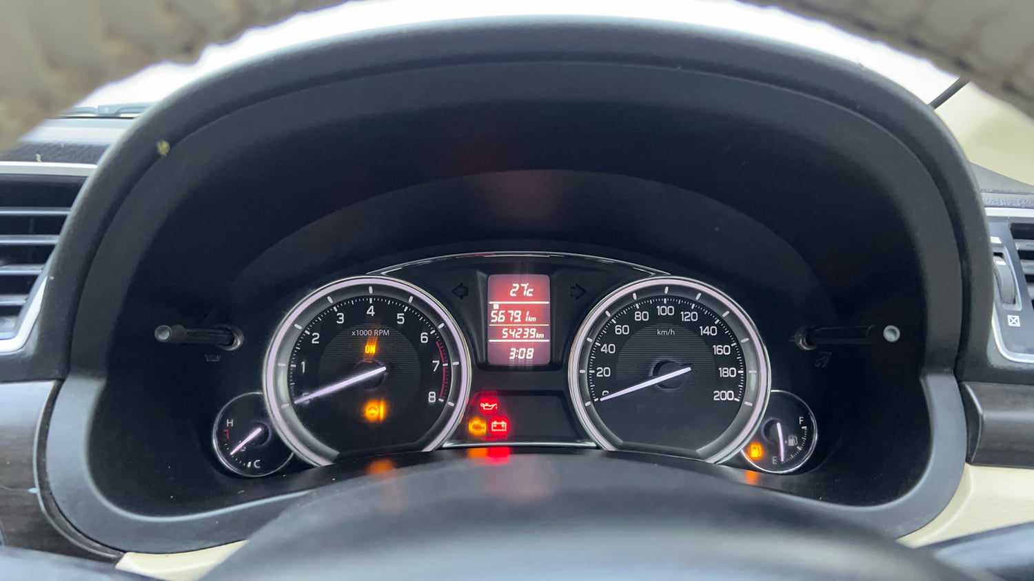 Used 2015 Maruti Suzuki Ciaz ZXi Petrol Manual interior CLUSTERMETER VIEW