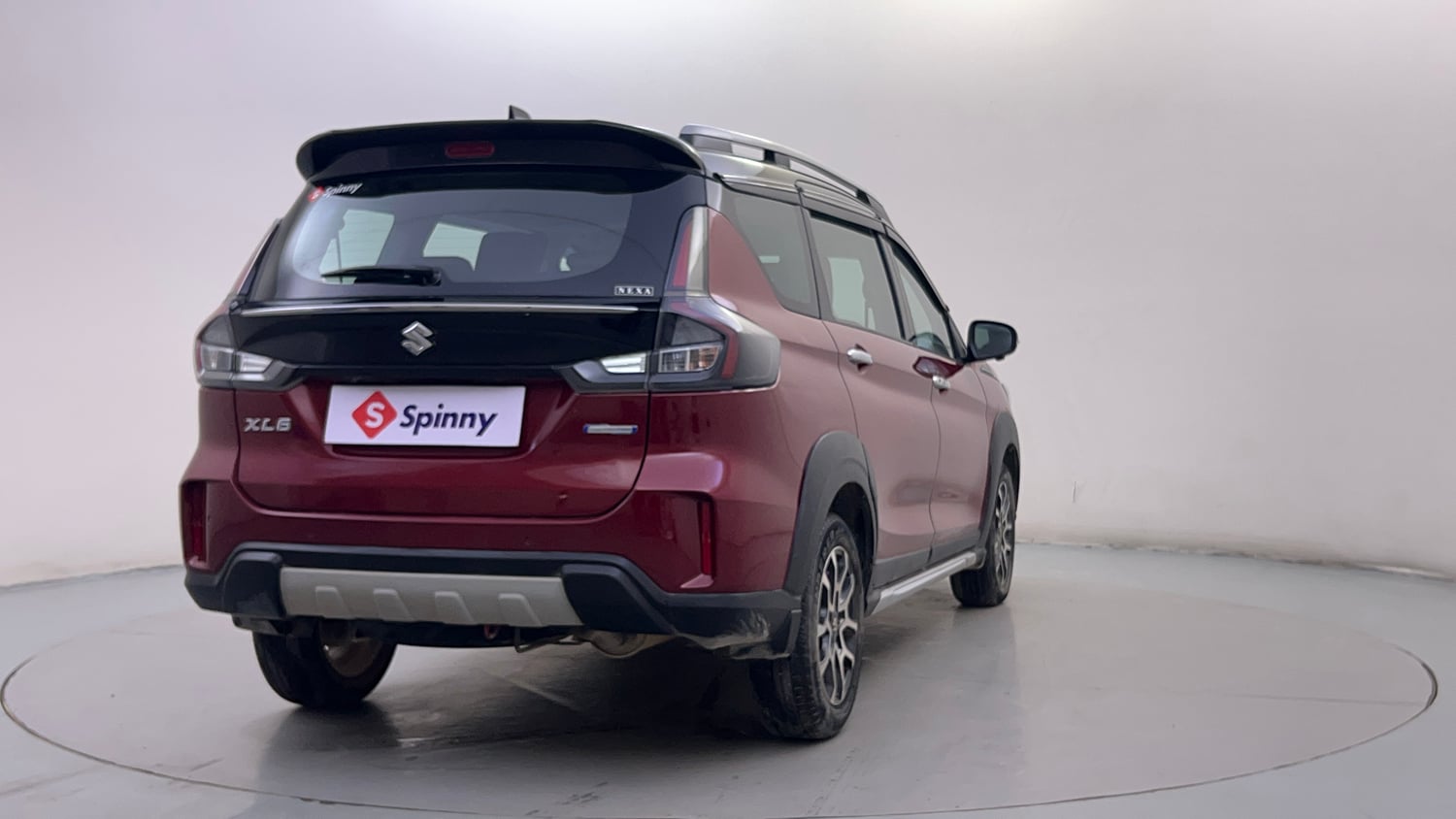 Used 2023 Maruti Suzuki XL6 Alpha Plus AT Petrol Dual Tone Petrol Automatic exterior RIGHT REAR CORNER VIEW