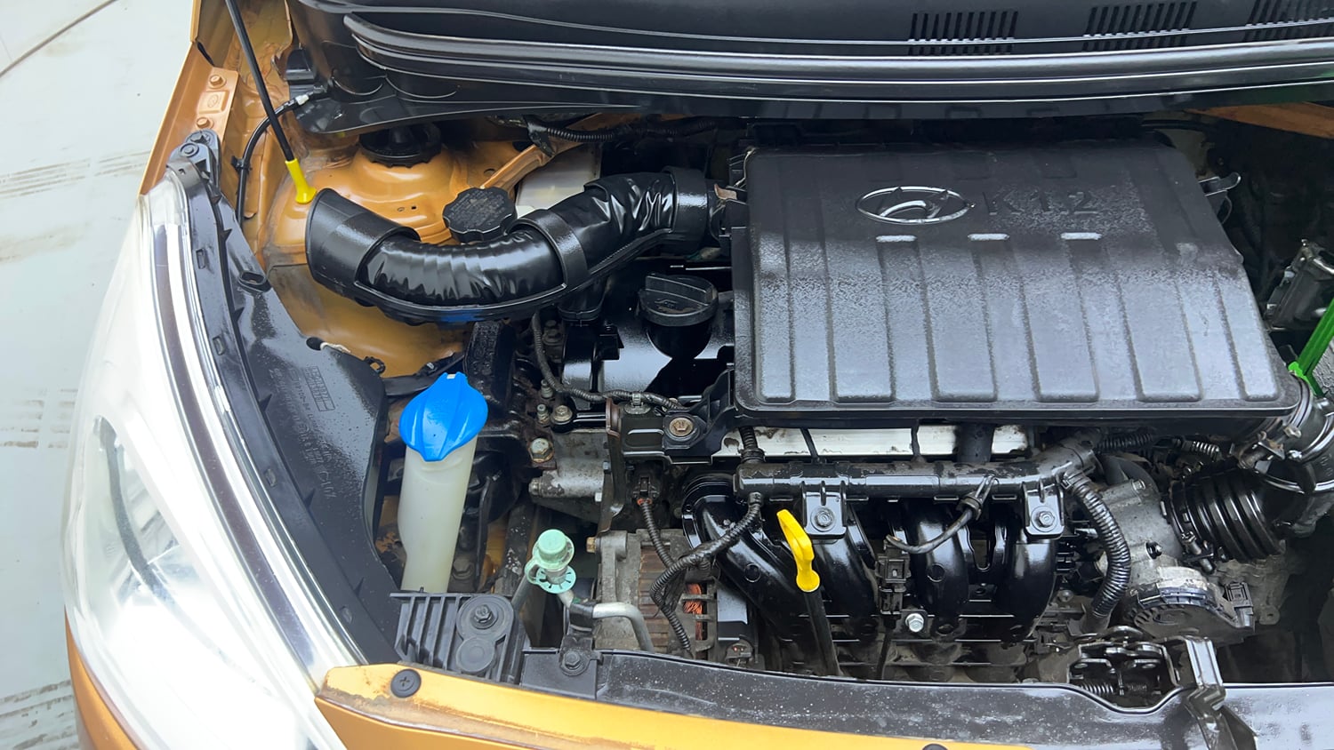 Used 2018 Hyundai Grand i10 Magna 1.2 Kappa VTVT Petrol Manual engine ENGINE RIGHT SIDE VIEW