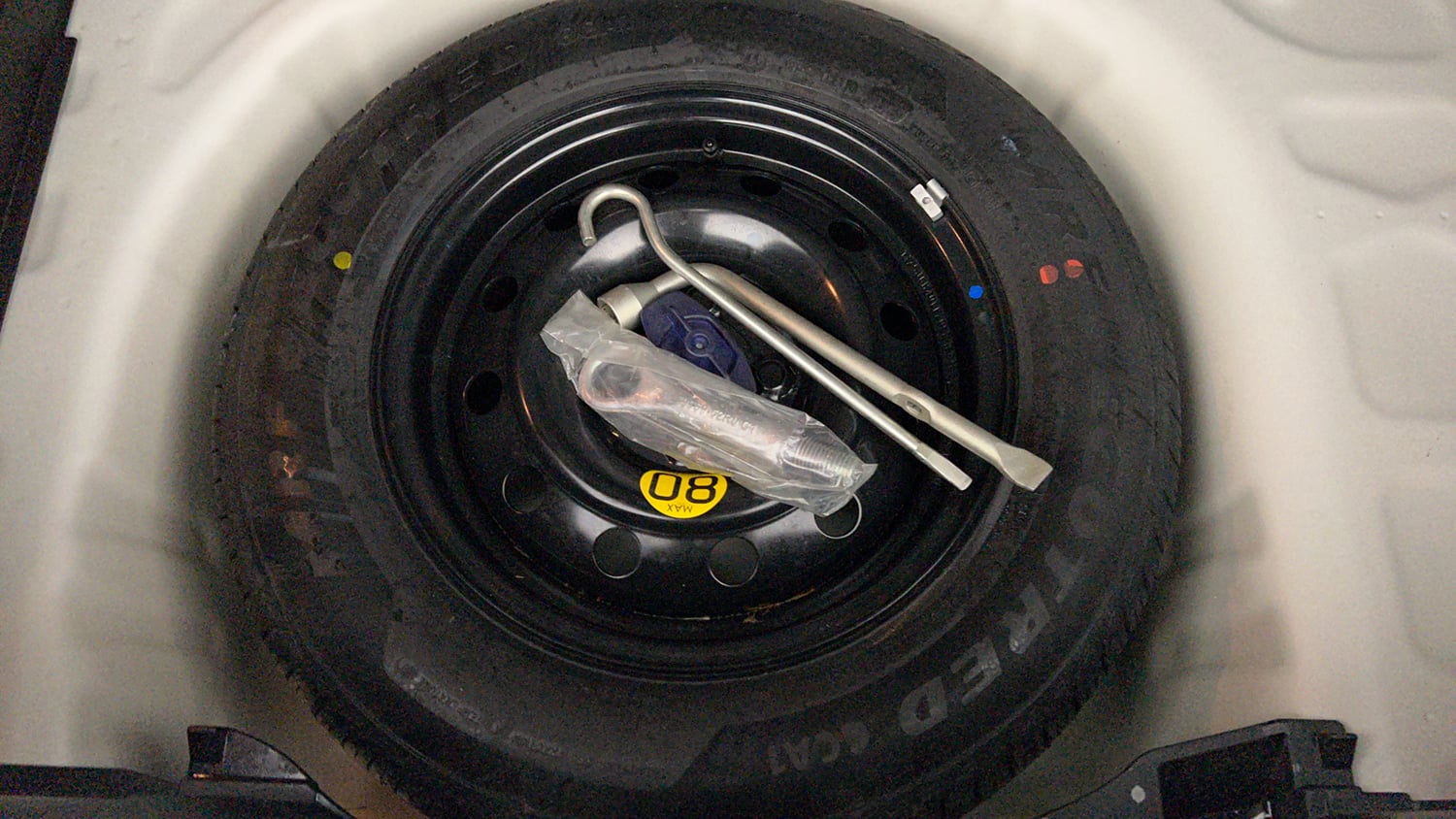 Used 2025 Maruti Suzuki Swift ZXi Plus Petrol Manual tyres SPARE TYRE VIEW